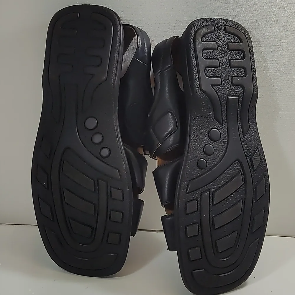 Carlo Pradi Men’s Leather Sandals Dark Brown | Genuine Leather Comfort Sandals